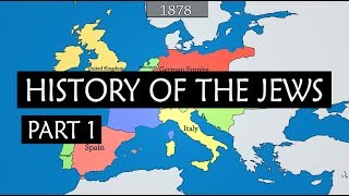 History of the Jews  Summary on a Map [upl. by Ennovyahs]