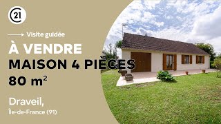 Maison 4 pièces 80 m² à vendre Draveil Île de France 91 Century 21 Avantage Immo [upl. by Malliw]