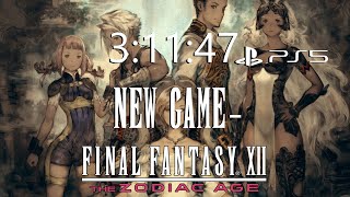 Final Fantasy XII The Zodiac Age NewGame Any WR Speedrun in 31147 PS5 [upl. by Innavoeg682]