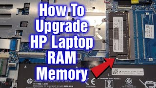 How To Install amp Upgrade RAM Memory In HP Red Laptop  Step By Step Tutorial [upl. by Elleinnod896]