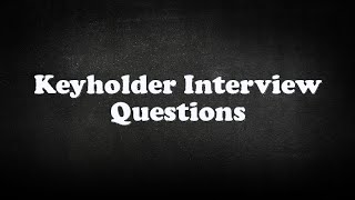 Keyholder Interview Questions [upl. by Coral393]