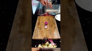 Cutting skills of red onion asmrsounds satisfying highlights shorts short shortvideo [upl. by Honna]