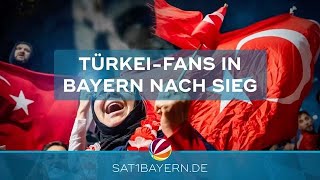 EMAchtelfinale 2024 Türkische Fans feiern Sieg gegen Österreich [upl. by Auqinot359]