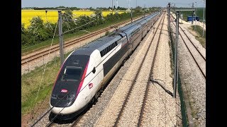 High speed Train TGVOUIGO in France [upl. by Hazaki]