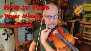 How to tune your violin or viola the right way [upl. by Akinehs]