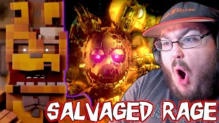 FNAF SONG quotSalvaged Ragequot  FNAF Minecraft Music Video Song by TryHardNinja FNAF REACTION [upl. by Iphigenia]