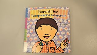 Reading a bilingual book Sharing TimeTiempo para Compartir by Elizabeth Verdick [upl. by Quick724]