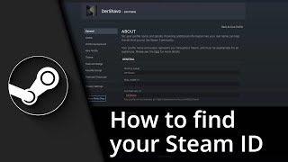 How to find your Steam ID  Whats my Steam ID ✅ Tutorial [upl. by Foah]