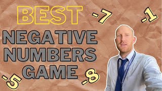 The BEST negative numbers game you can play [upl. by Haughay963]