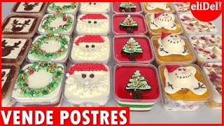 6 Postres SIN HORNO Navideños🎄VENDE y Gana DINERO desde CASA postres para COMPARTIR en NAVIDAD [upl. by Aleyam]