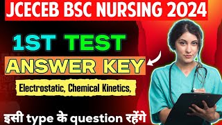 1st Test Answer Key  Jceceb Bsc Nursing amp Paramedical Mock Test Analysis [upl. by Sidras132]