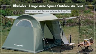 Blackdeer Large Area Space Outdoor Air Tent Waterproof 46 Person Inflatable Tarp Tent [upl. by Tterrag]