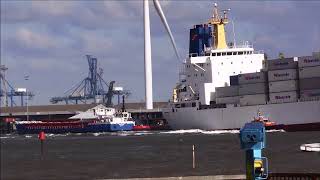 HELLAS REEFER 21062018 Departing Tilbury Thames Shipping by RAS [upl. by Grimaldi29]