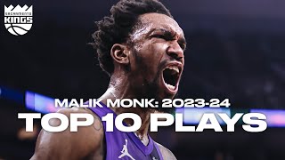 Malik Monk Top 10 Plays 202324 Season  Sacramento Kings [upl. by Zoldi104]