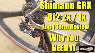 Shimano GRX Di2 LongTerm Review Why You NEED IT [upl. by Ahsiem]