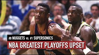 Throwback NBA Playoffs 1994 Denver Nuggets vs Seattle SuperSonics Game 5 Highlights HD [upl. by Buhler]