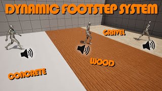 How To Create A Dynamic Footstep System In Unreal Engine Tutorial [upl. by Egor]