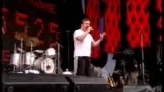 Ricky Gervais does the dance onstage at Live 8 [upl. by Annadal]