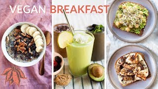 5 MINUTE Vegan Breakfast Recipes 🏃 [upl. by Ecissej467]