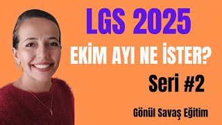 LGS 2025  EKİM AYI NE İSTER lgs lgs2025 [upl. by Brahear]