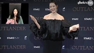 Caitríona Balfe  How Shed End quotOutlanderquot with Sam Heughan  Season 6 Extended Premiere Interview [upl. by Bergen]