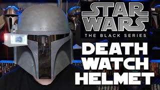 Hasbro Black Series Death Watch Mandalorian Helmet  Unboxing amp Review [upl. by Ecargyram]