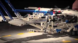 Cargo Plane  LEGO Technic  Designer Video 42025 [upl. by Nwhas806]