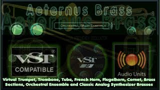 Virtual Brass VST VST3 Audio Unit KONTAKT EXS24 Trumpet Trombone Tuba French Horn Flugelhorn [upl. by Cloe]