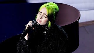 Watch Billie Eilishs Emotional In Memoriam Performance  Oscars 2020 [upl. by Lemhaj]