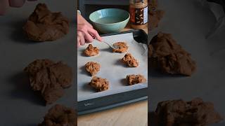 🍪Only 3 ingredients cookies🍪 Quick and easy recipe💃🏻 cookies peanutbutter fastrecipe [upl. by Rattray94]