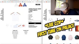 TRYING TO COP PALACE X ADIDAS FIRST TIME COPPING FROM PALACE [upl. by Tulley]