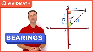 Use Bearings to find Distances  VividMathcom [upl. by Aix740]