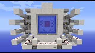 4x4 Automated Lava Door  Tutorial  Minecraft 164 [upl. by Oznol349]