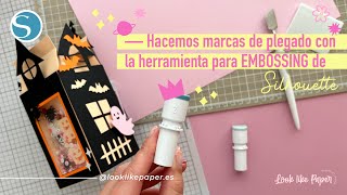 Líneas de plegado con la herramienta de Embossing de Silhouette para CAMEO 5 ✨ [upl. by Mahseh141]