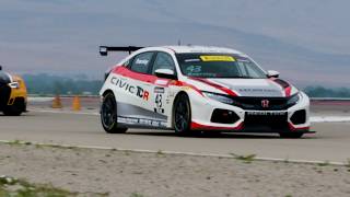 Honda Civic TCRTCA Pirelli World Challenege Utah Race Recap [upl. by Aehcim]