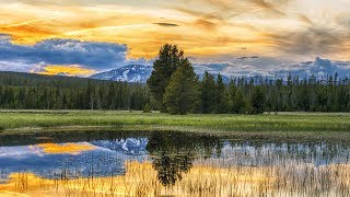 Peaceful music Relaxing music Instrumental Music quotYellowstone National parkquot by Tim Janis [upl. by Yelhak380]