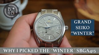 Grand Seiko Four Seasons quotWinterquot SBGA415  Why I bought a Grand Seiko  BampB [upl. by Franciskus]