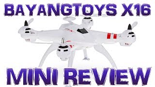 DRONE Bayangtoys x16  Mini review  GPS e Return to Home [upl. by Led]