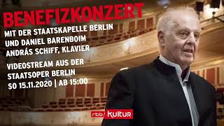 Sonderkonzert  Staatskapelle Berlin Daniel Barenboim amp András Schiff [upl. by Eilarol]