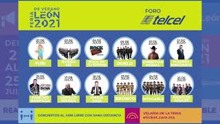 FERIA DE VERANO LEON 2021 PRECIOS DE LOS CONCIERTOS EN LA VELARIA [upl. by Suiratnod736]