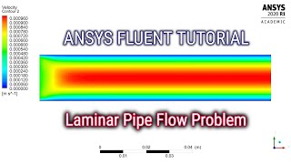 ANSYS Fluent Tutorial  Laminar Pipe Flow Problem  ANSYS Fluent Pipe Flow  CFD Beginners Tutorial [upl. by Etteniotnna]