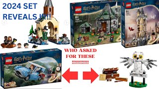 LEGO HARRY POTTER 2024 LEAKS  SETS REVEAL   HOGWARTS OWLERY HAGRIDS HUT THE BOATHOUSE [upl. by Nolyaw537]