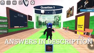 Roblox Guess The History All Answers Easy [upl. by Lerrehs986]