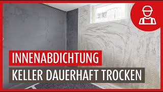 Innenabdichtung hält Kellerraum dauerhaft trocken [upl. by Hardy805]