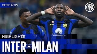 INTER 51 MILAN  HIGHLIGHTS  SERIE A 2324 ⚫🔵🇬🇧 [upl. by Artenak693]