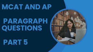 MCATparagraph question based on phenylalanine part 1 [upl. by Calvin]