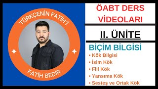 3 DİL BİLGİSİ BİÇİM BİLGİSİ Kök Bilgisi I [upl. by Aloek]