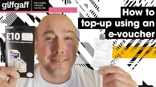 How to topup using an evoucher  tutorial  giffgaff [upl. by Rusty]