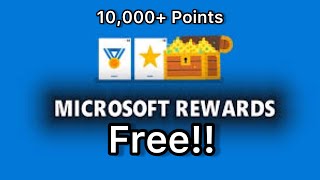 HOW TO GET 10000 POINTS ON MICROSOFT REWARDS IN 2024 EASY HACK [upl. by Annavas]