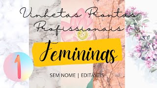 Vinhetas Prontas Femininas 1  DOWNLOAD  Vinhetas Top [upl. by Lednem]